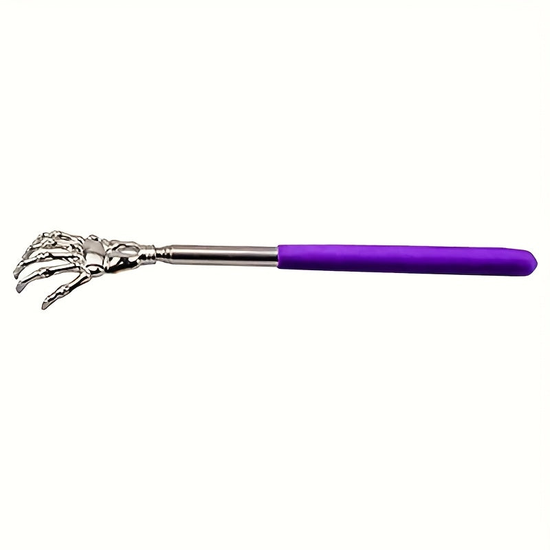 4pcs Adjustable Stainless Steel Telescopic Itching Device with Ergonomic Handle, Cool Claws, 6 Colors Randomly Available In 4 Colors, Portable Itching Tool Itching Rake
