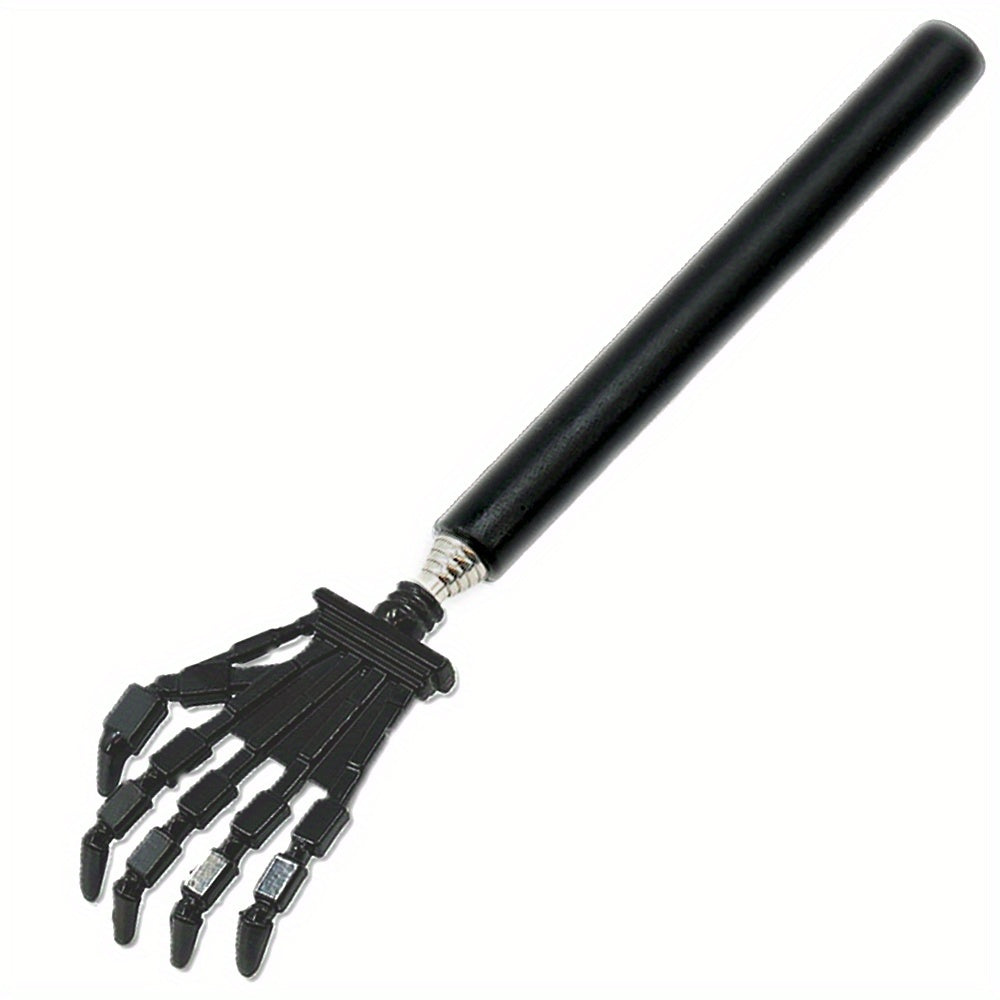 1pc Back Scraper, Metal Portable Telescopic Belt Rubber Handle, Extendable Back Massage Tool, Exquisite Gift for Men And Women