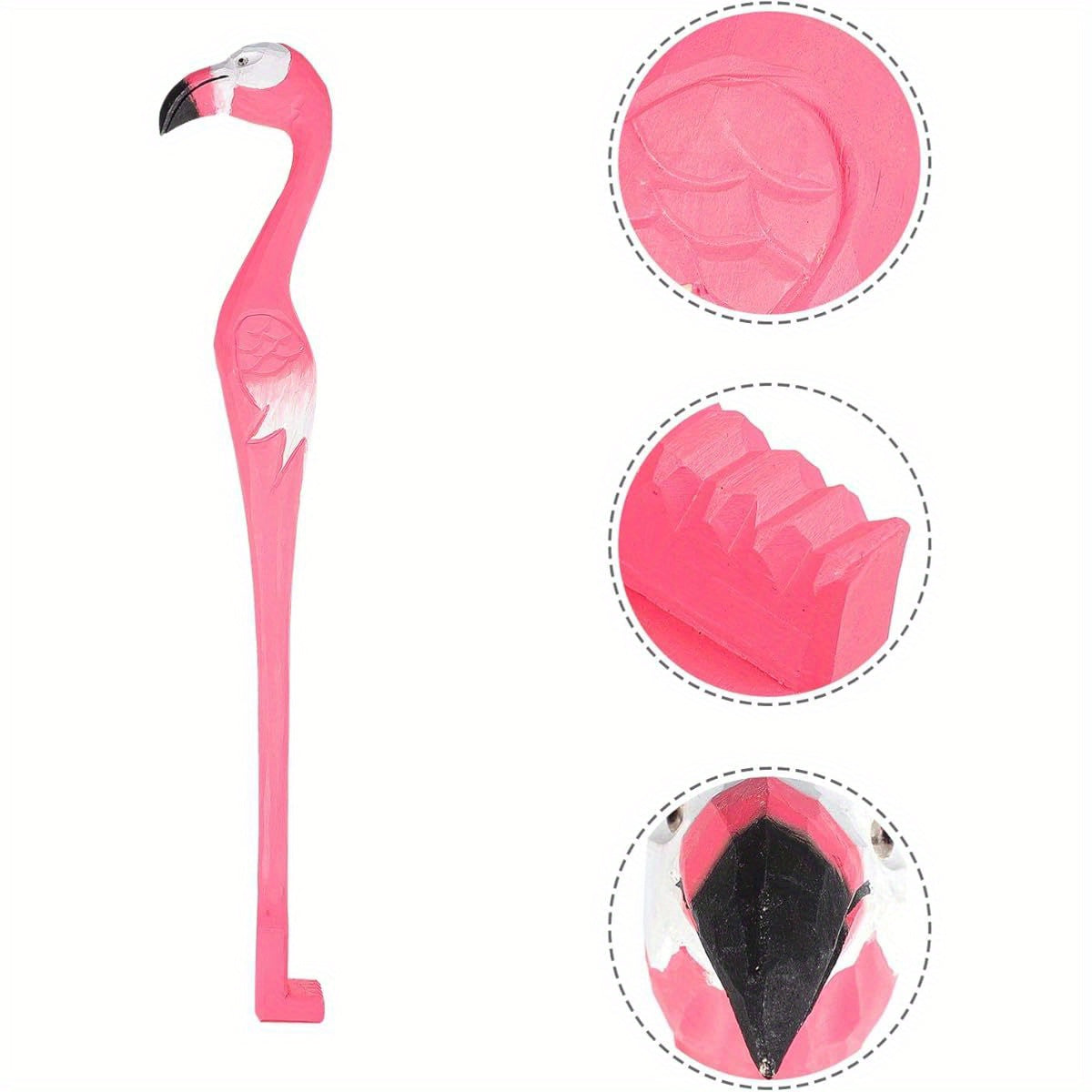 Back Scratcher Hand Crafted Animal Wooden Backscratcher Body Relaxation Self- Hand Tool for Men Itching Flamingos, Back Scratching Tool, Adjustable Back Scratcher, Back Massager, Cat Back Scratcher, Self Tool, Animal Design, Decorative Back Massager,