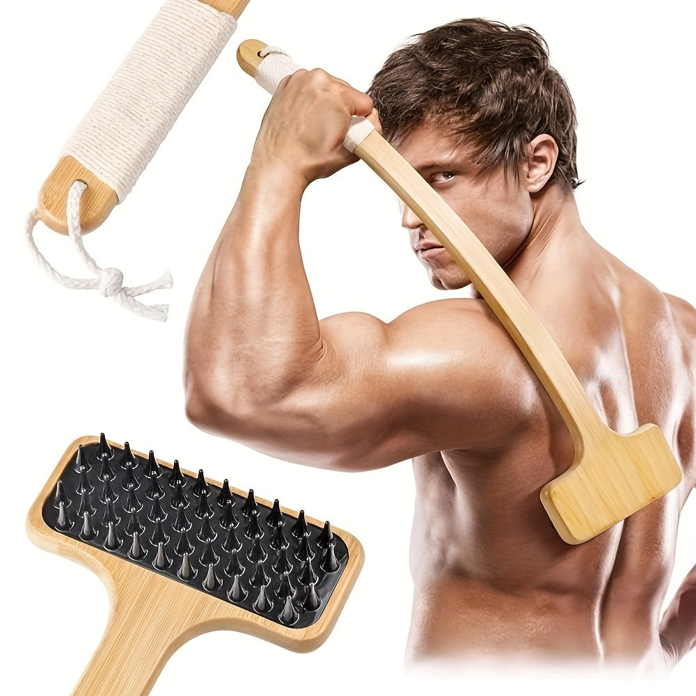 Ultimate Bamboo Back Scratcher - 22'' Oversized Back Massager with Curved Grip & Soft Wide Head for Itch, Muscle Tension & Carpal Tunnel - Ergonomic Design for Men, Women, Seniors, Pregnant Individuals - Ideal Gift, Pregnancy Itch | Natural Look Accessory