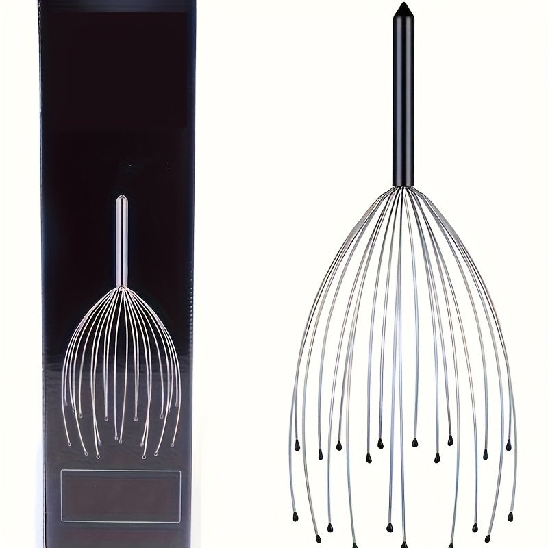 A Handheld Scalp Massager with 20 Prongs, Designed for Deep Relaxation And Stress Relief, Suitable for Both Men And Women at Home, Serving As a Scalp Massage Tool And a Soul Extractor.