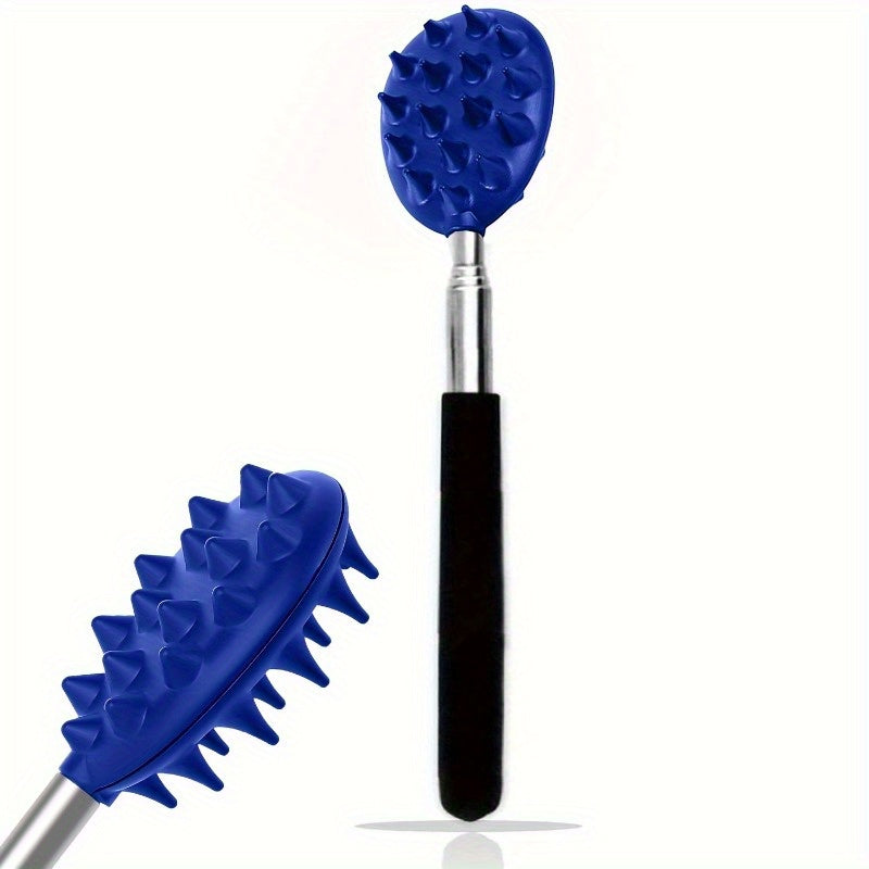 1pc Upgraded Telescopic Cactus Back Scratcher with Extendable One-Hand Itch Stick - Black Handle, Portable Cactus Design Relax Tool for Men & Women, Back Massager, Men's Worry, Sleek Design, Durable Construction