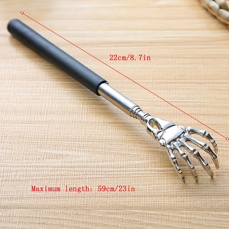 5-Pack Stainless Steel Extendable Back Scratcher, Durable Manual Back Scratcher, with Non-Slip Handles, Massaging Function for Comfort & Relaxation