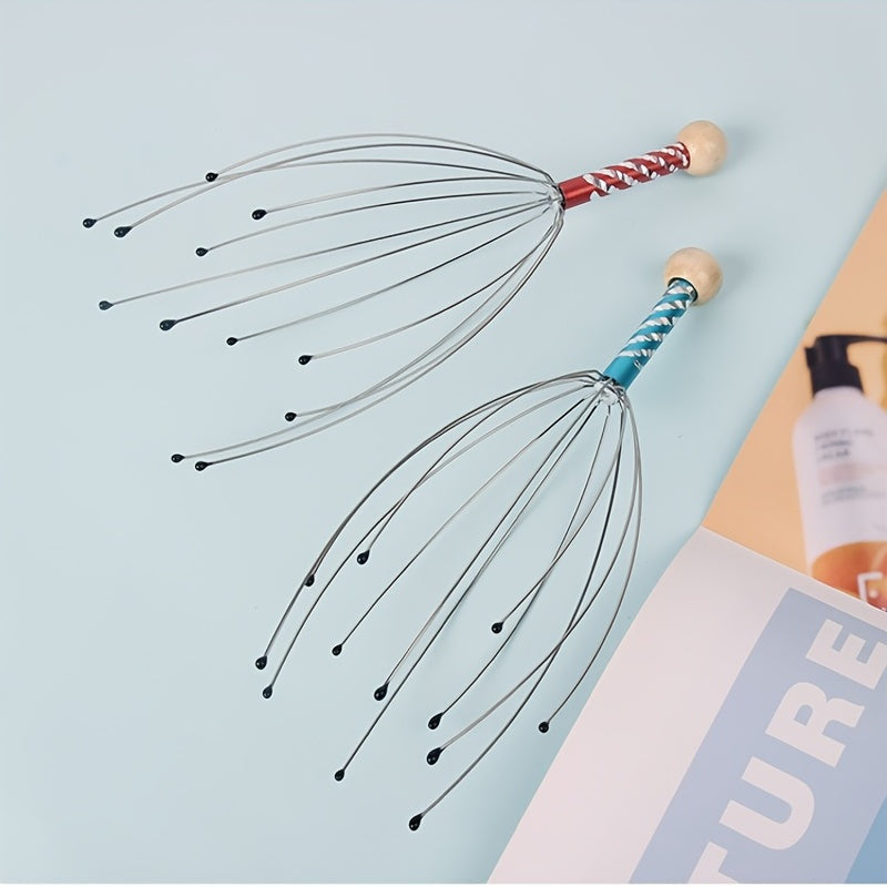 Head massager Head scratching claw octopus head massager scalp grabber massage claw small soul extraction extractor