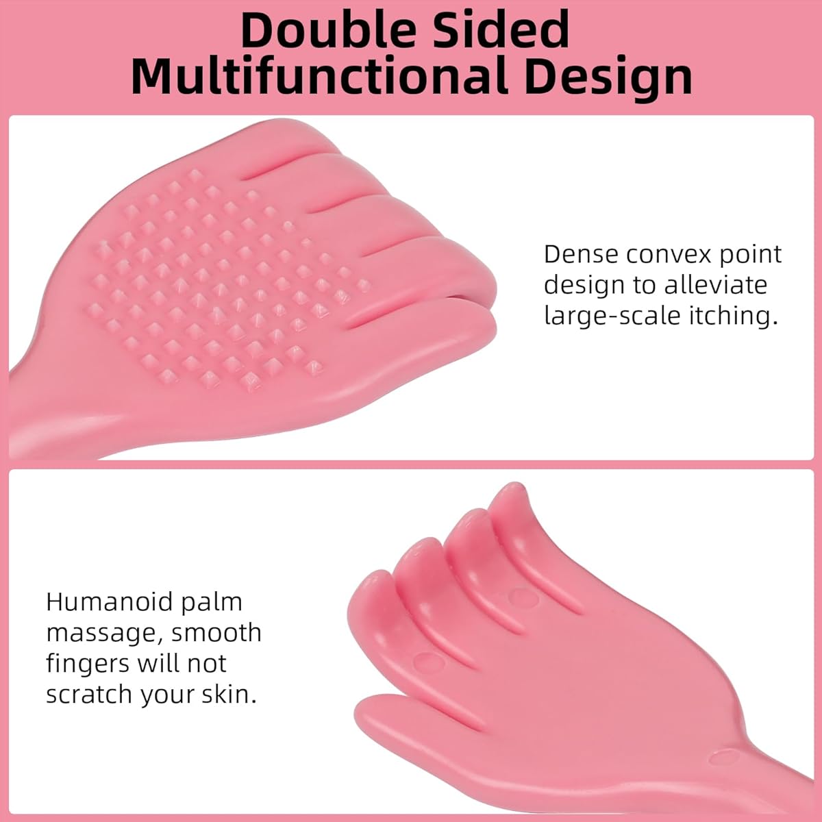Back Scratcher, Portable Multifunctional Extendable Back Scratcher for Women Adults, Mothers Day Gifts for Mom, Stocking Stuffers Christmas Birthday Gifts for Women Adults( Pink), Back Massager for Back, Back Scratcher for Women, Back Scratcher for