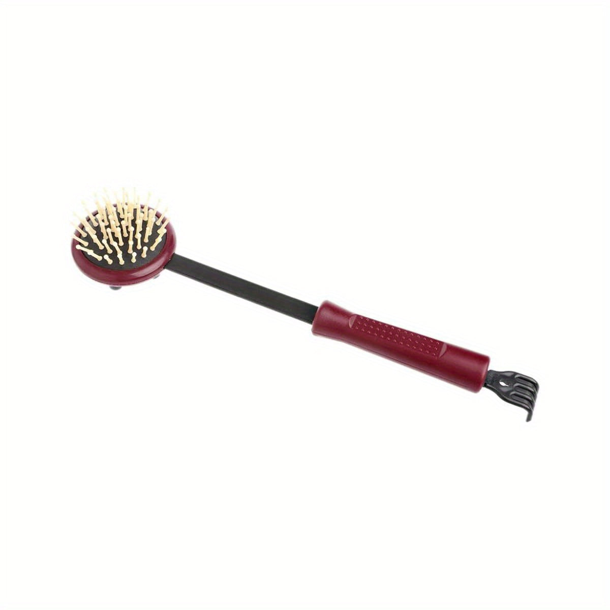 1pc Double Head Back Scratcher & Body Massage Hammer Tool - Dual-Headed Design with Ergonomic Handle, Soft Bristles & Sturdy Tip for Deep Tissue, Muscle Relaxation, Improved Circulation - Portable Back Massager for Home, Office, Travel - Ideal for