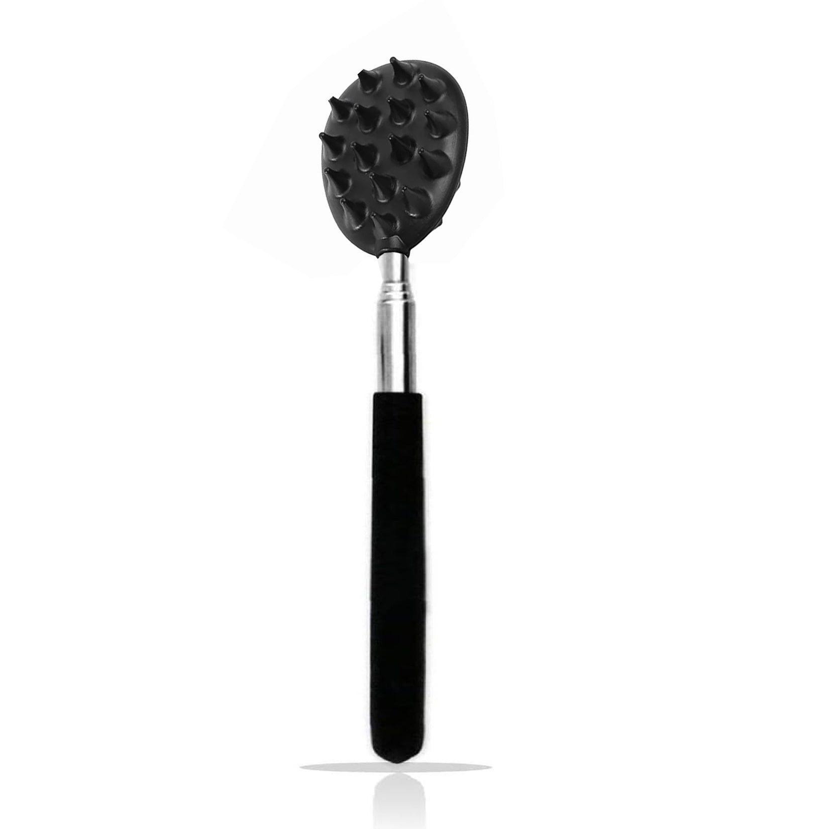 Retractable Back Scratcher with 23.6" Telescoping Handle & Dual-Sided Cactus Design - Ergonomic PVC Grip for Itch, Portable Metal Back Massager for Men & Women