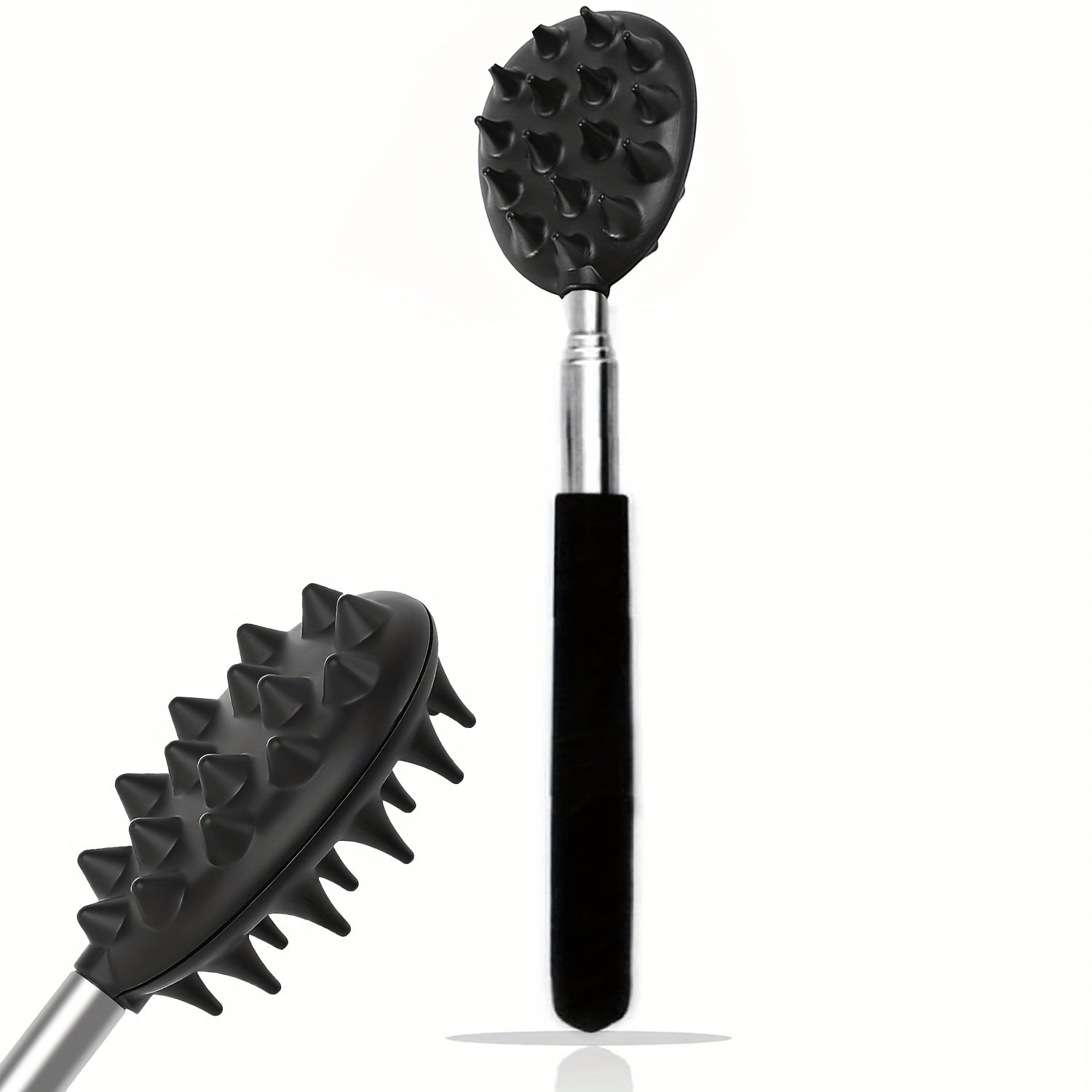 Extendable Cactus Back Scratcher with 1/4-inch & 1/2-inch Spikes, Retractable One-Hand Itch Stick for Men & Women, Durable PVC Material, 24-Inch Long Handle for Easy Reach Party Favors, Happy Mother's Day, Gifts for Women/Mom, Mother-in-Law Gifts