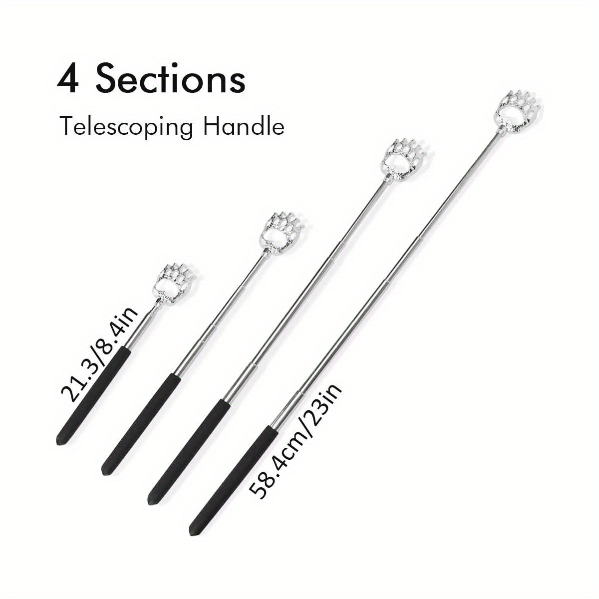 Extendable Back Scratcher with Non-Slip Grip - Heavy-Duty Portable Back Massager, Compact Travel Scratcher for Dad, Husband, Grandpa - Ideal her'S Day, Christmas, Birthday Gifts for Men & Women - Funny Novelty Stocking Stuffers for Adults, Personal Care