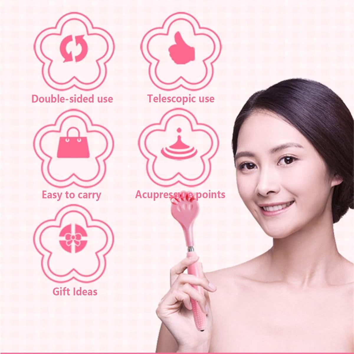 2pcs Back Scratchers, Portable Expandable Back Scratchers, Non- Slip Handheld Massager, with Telescopic Handle for Tickling Massage of Head, Back Legs and Other Body Parts, Back Scratching Tool, Unbreakable Back Scratcher, Comb for Back Scratching, Back