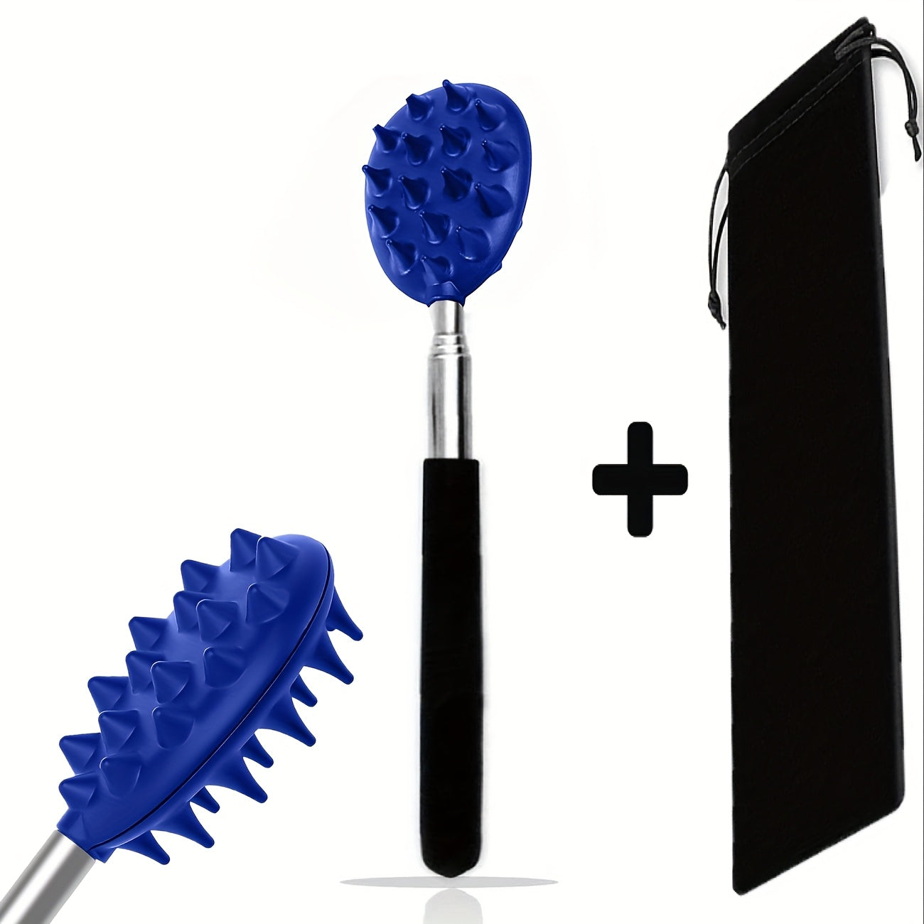 Extendable Cactus Back Scratcher with 1/4-inch & 1/2-inch Spikes, Retractable One-Hand Itch Stick for Men & Women, Durable PVC Material, 24-Inch Long Handle for Easy Reach Party Favors, Happy Mother's Day, Gifts for Women/Mom, Mother-in-Law Gifts