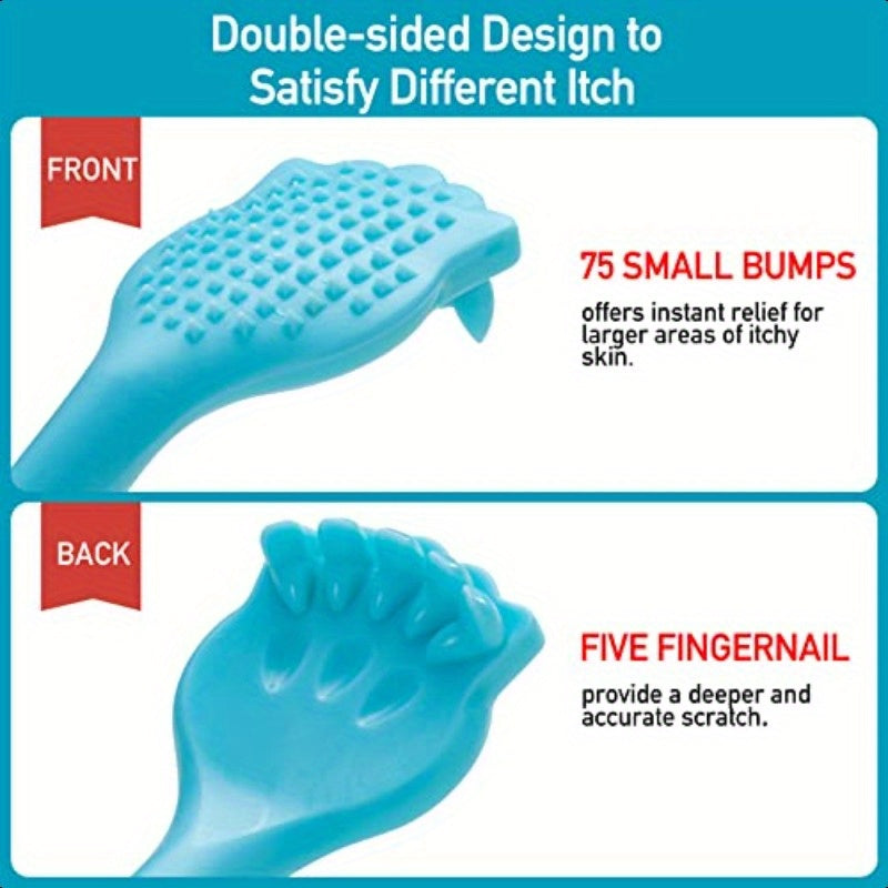 Portable Extendable Telescopic Metal Back Scratcher with Cat Claw Design - 7.87-21 Inch Collapsible & Soft Rubber Manual Massager for Back, Scalp, Feet - Travel-Friendly Ergonomic Itch Tool, Extendable Back Scratcher, Scalp Massaging Tool, Playful