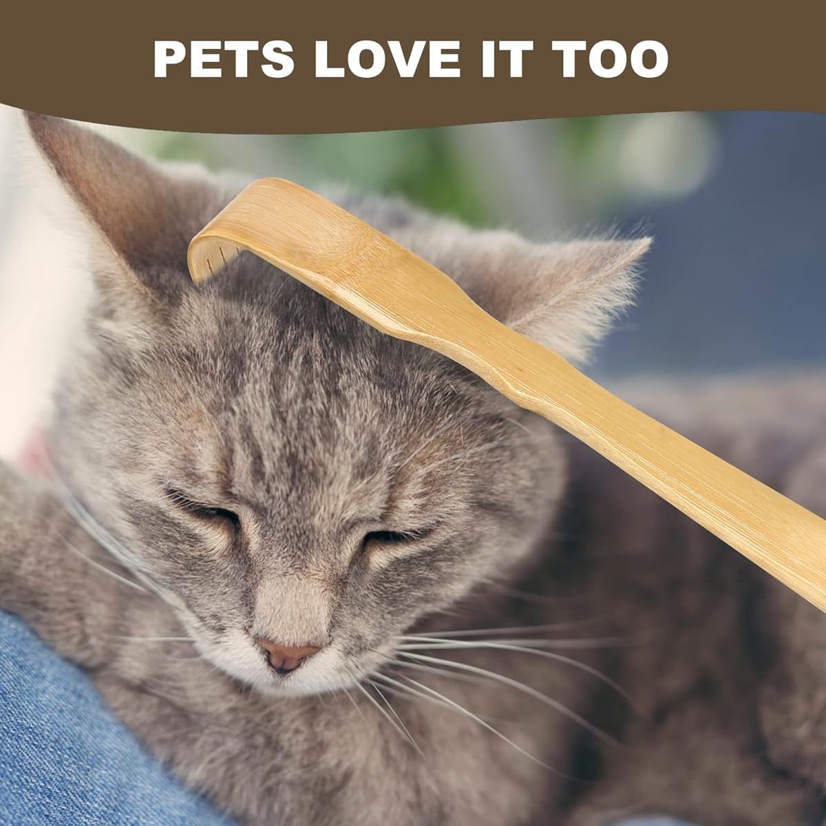 2 Pack Wooden Bamboo Back Scratcher, 17 Inch Long Handle Back Scratchers for Adults Men Women, with Beautiful Gift Packaging, Extra Long Back Scratchers Bamboo, Back Massager, Adjustable Back Scratcher, Back Scratching Tool, Cat Back Scratcher, Personal