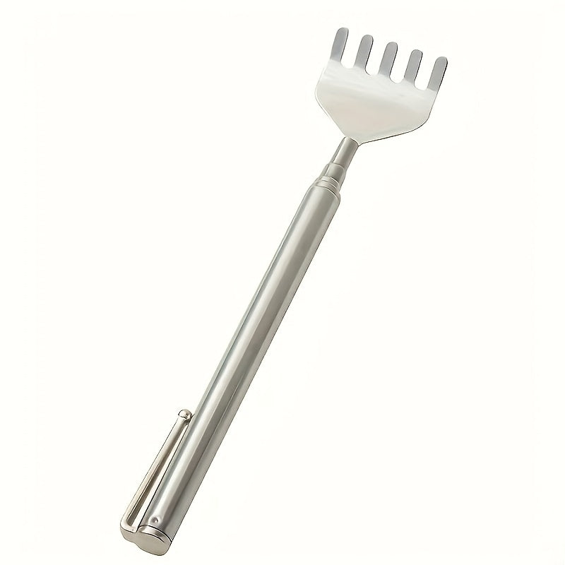 1pc Retractable Back Scratcher - 19.69 Inch Stainless Steel Adjustable Massage Tool with Ergonomic Handle, Portable Itch for Hard-to-Reach Areas, Durable & Hygienic Design for Home, Travel, or Gifting, Back Scratchers for Adults, Personal Care Accessory,