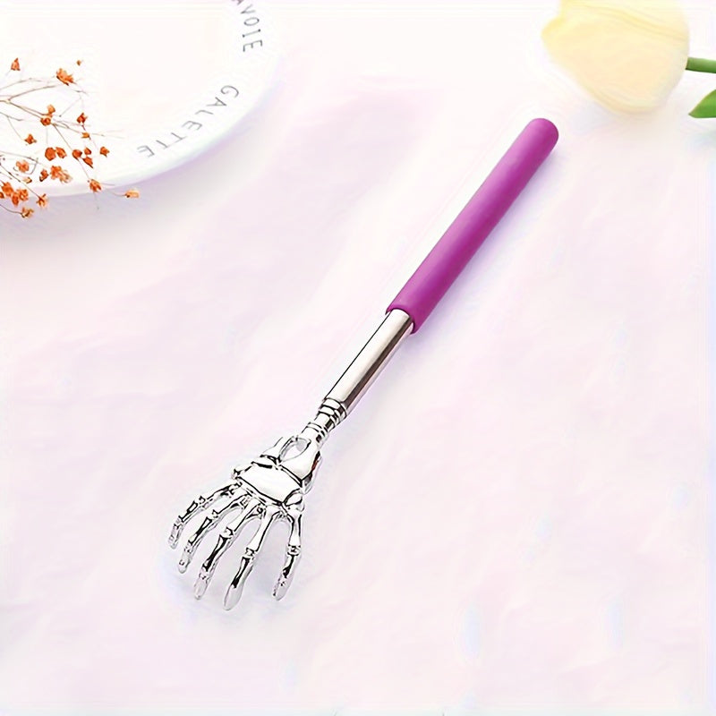 5-Pack Stainless Steel Extendable Back Scratcher, Durable Manual Back Scratcher, with Non-Slip Handles, Massaging Function for Comfort & Relaxation
