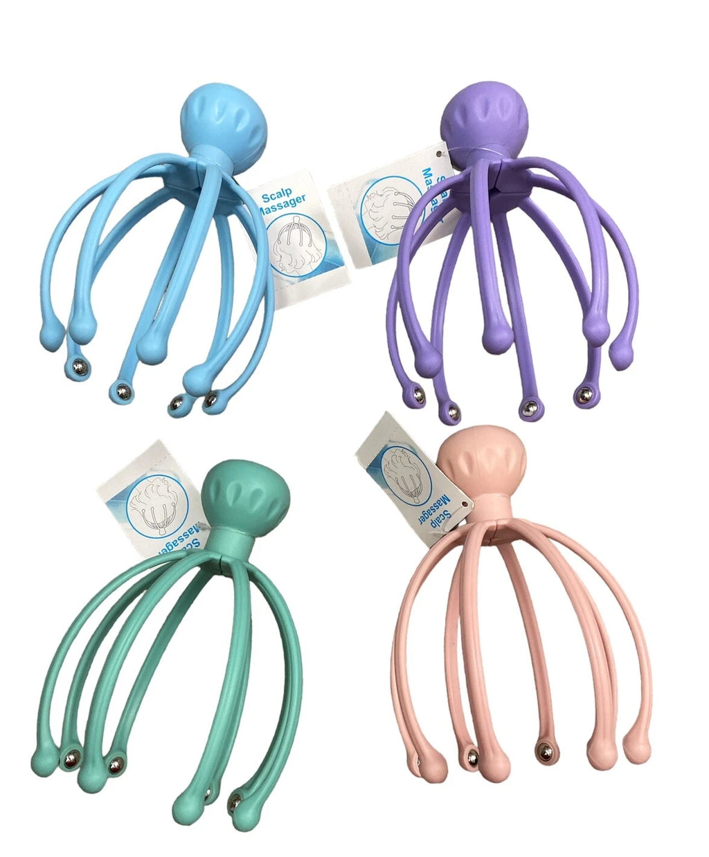 Head Massager Scalp Scratcher Steel Ball Easy Grip Large Size Relaxer