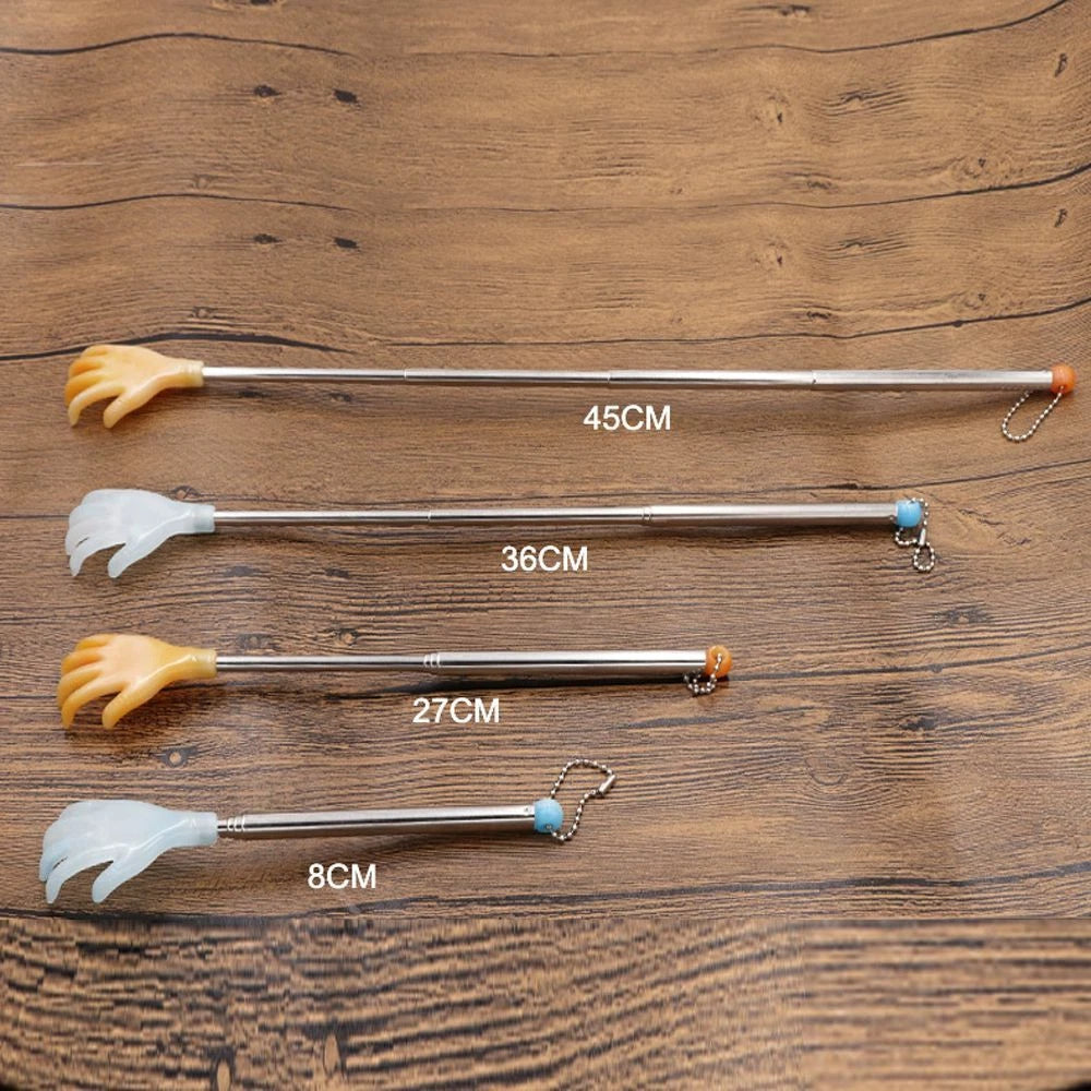 Backscratcher Finger-Like Extendable Massage Stick Telescoping Back Scratcher