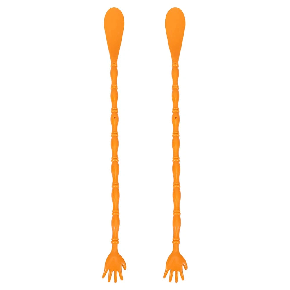 2 Pcs Itchy Claw Shoe Horn Anti Massager Back Scratcher and Shoehorn
