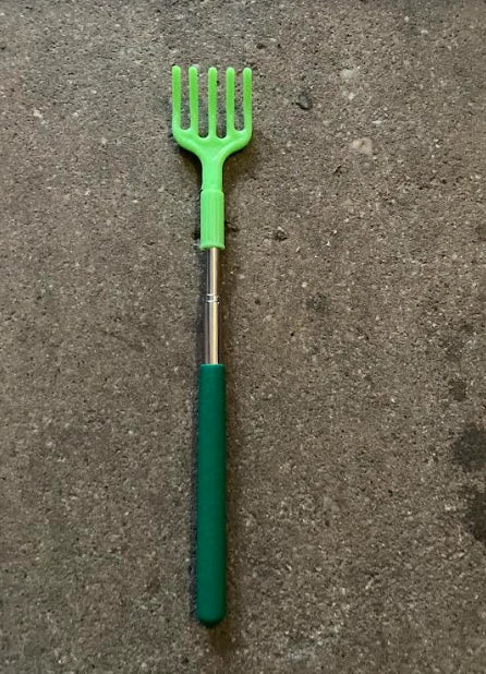Chrome Plated Brass Telescoping Back Scratcher Extendable to 23" Compact Size G3