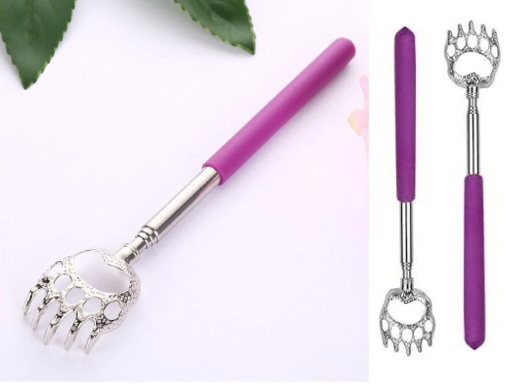 BEAR CLAW / RAKE BACK SCRATCHER Metal Extending Massager Telescopic Portable UK
