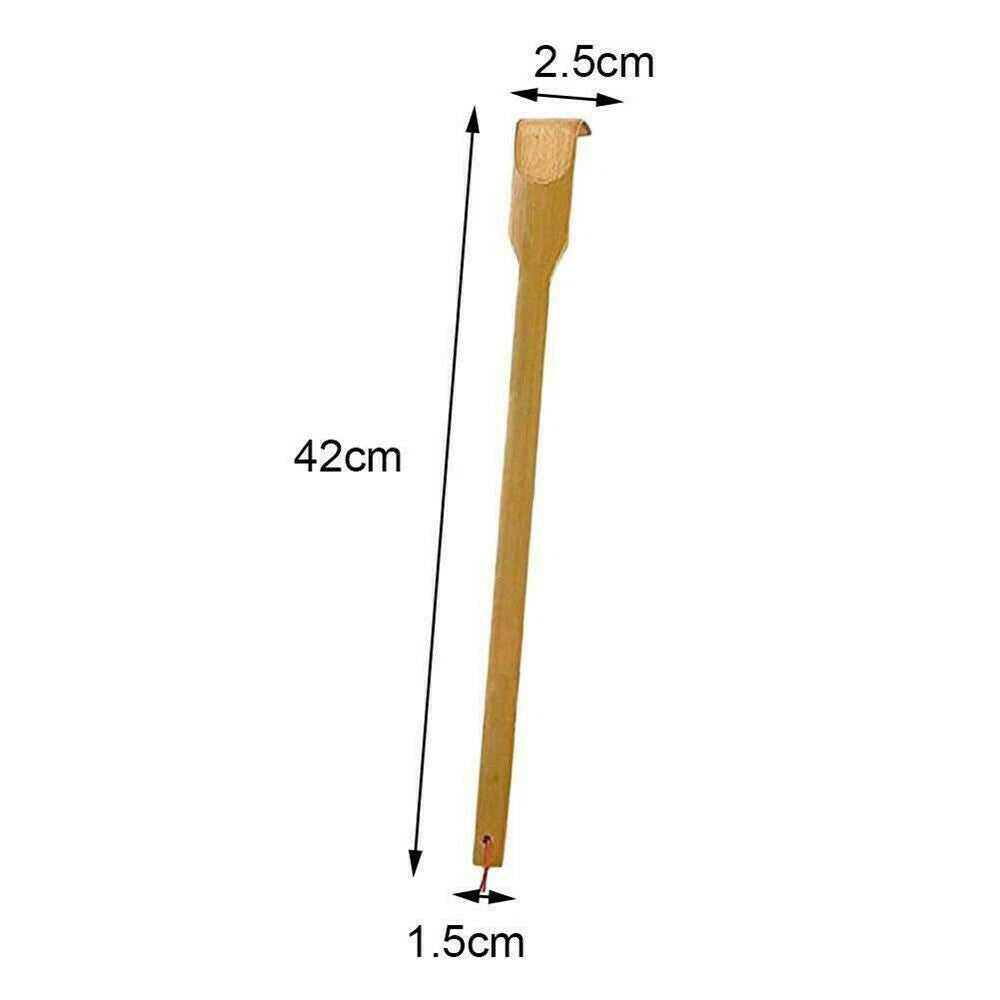 1-5X Bamboo Massager Back Scratcher Wooden Body Stick Roller Itch Rela UK