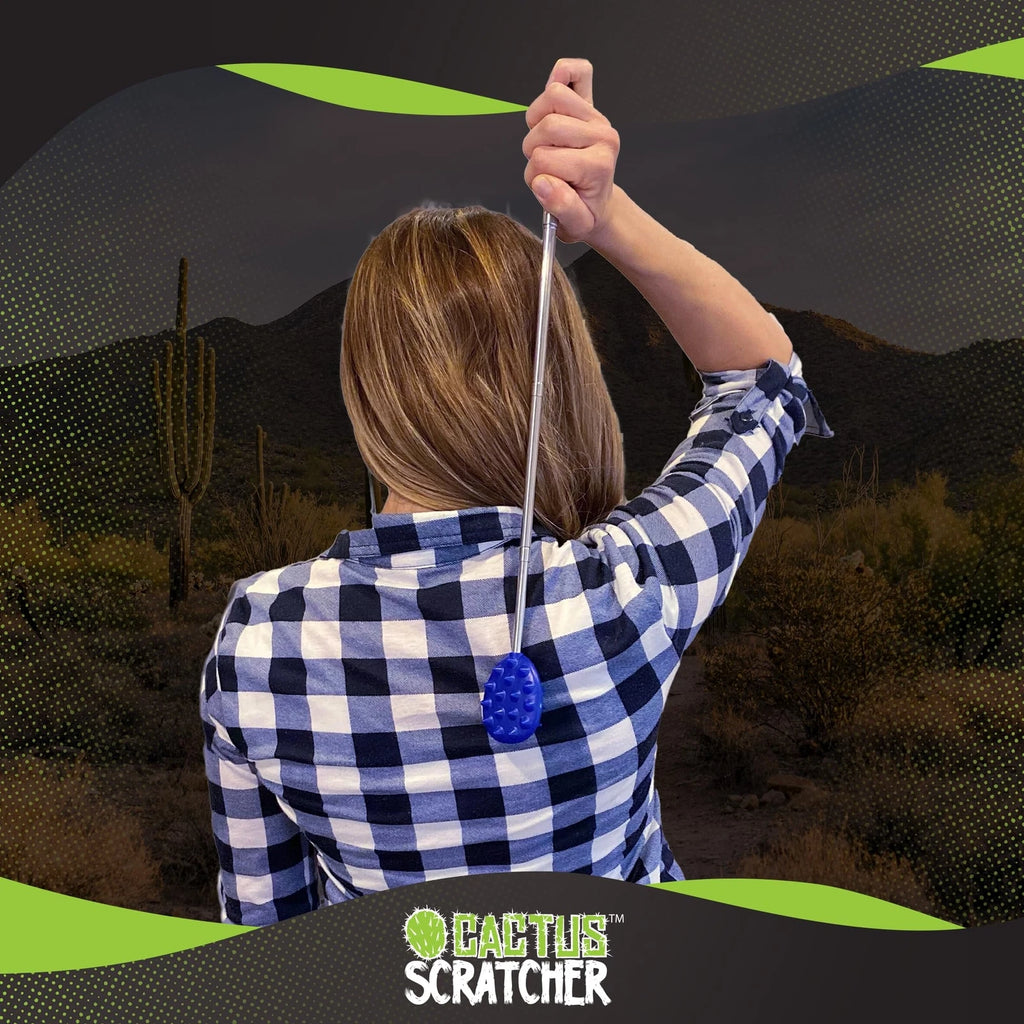 Double Sided Telescoping Back Scratcher Itch Reliever, Extendable Upto 24.5 Inch