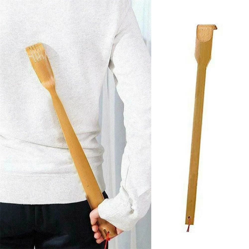 1/5Pcs Bamboo Back Scratcher Massage Rollers Massager For Self-Massagers UK