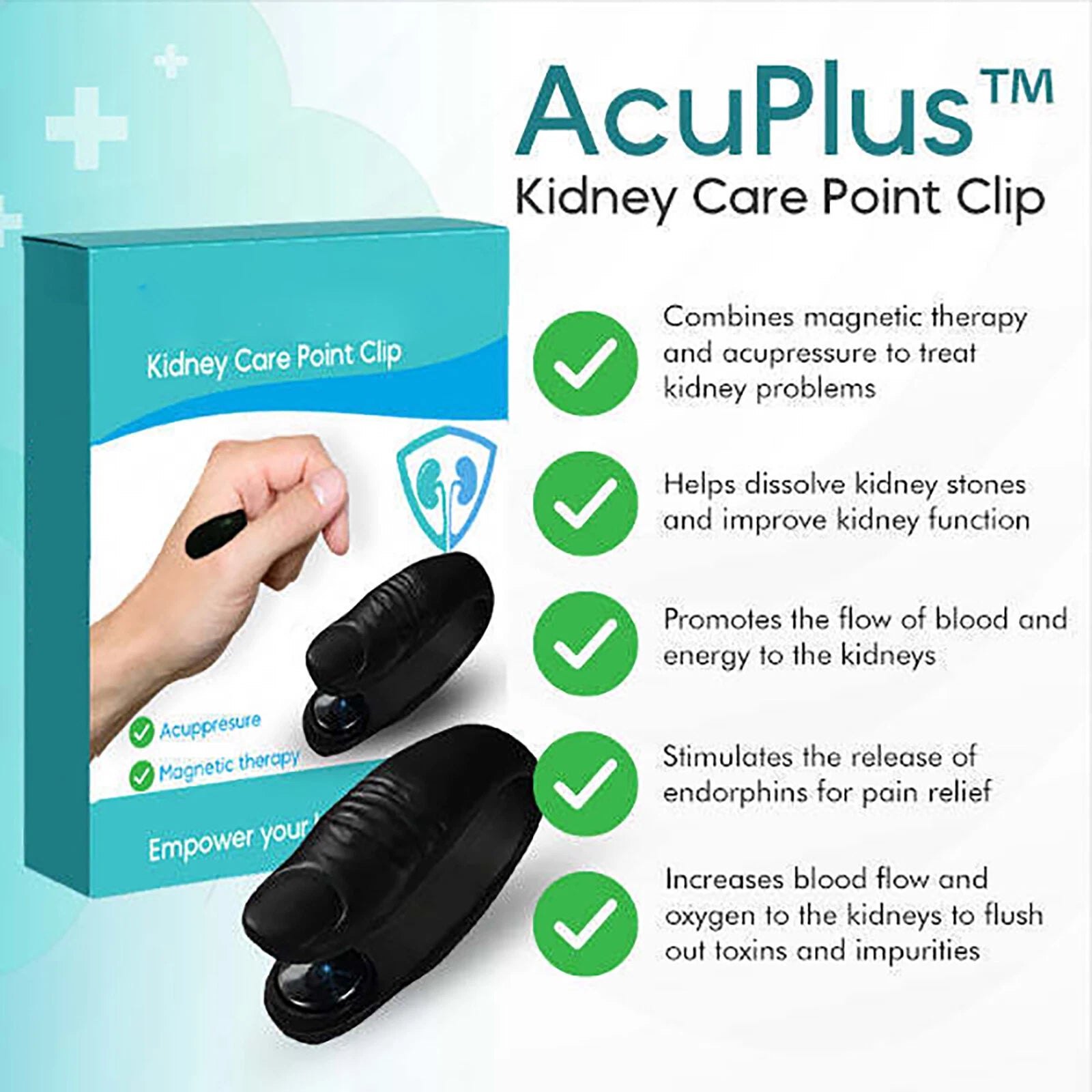 Point Clip Kidney Care Point Clip Tiger Point Massager Acupressure Hand Pressure