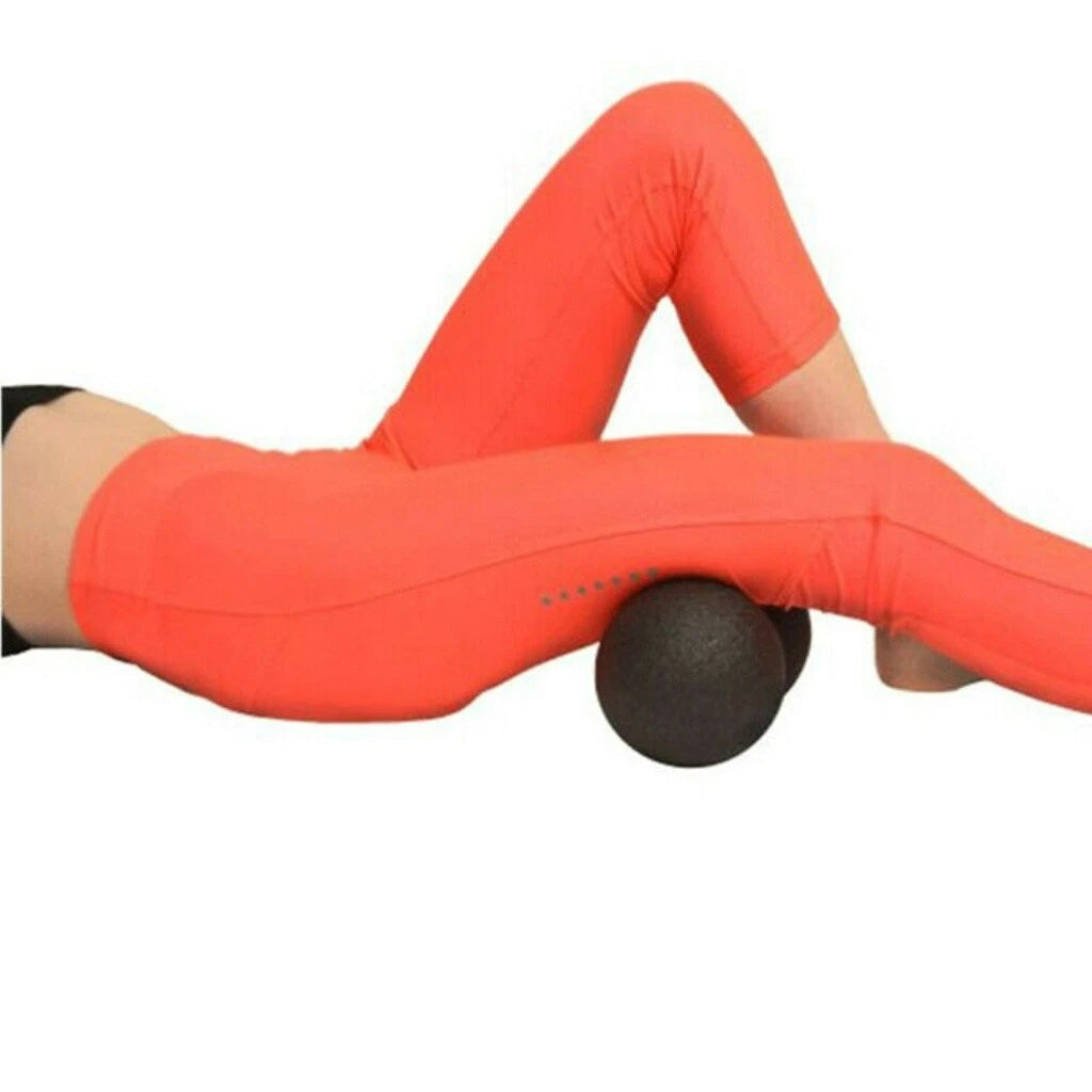 2x Peanut Massage Ball Yoga Muscle Roller Physical Therapy Balls Spine Massager
