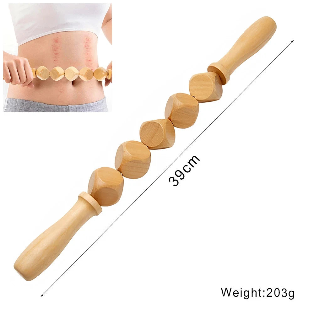 Wooden Massage Tools Anti Cellulite Body Shaping  for Beauty Sore Muscle Relief