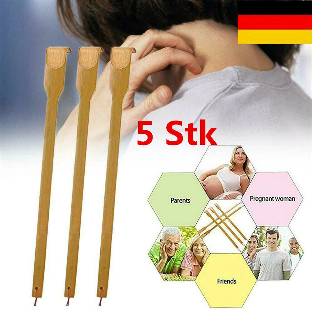 1/5pcs Bamboo Back Scratcher Telescopic Scratching Hand Claws Scratching Aid Back Massage-