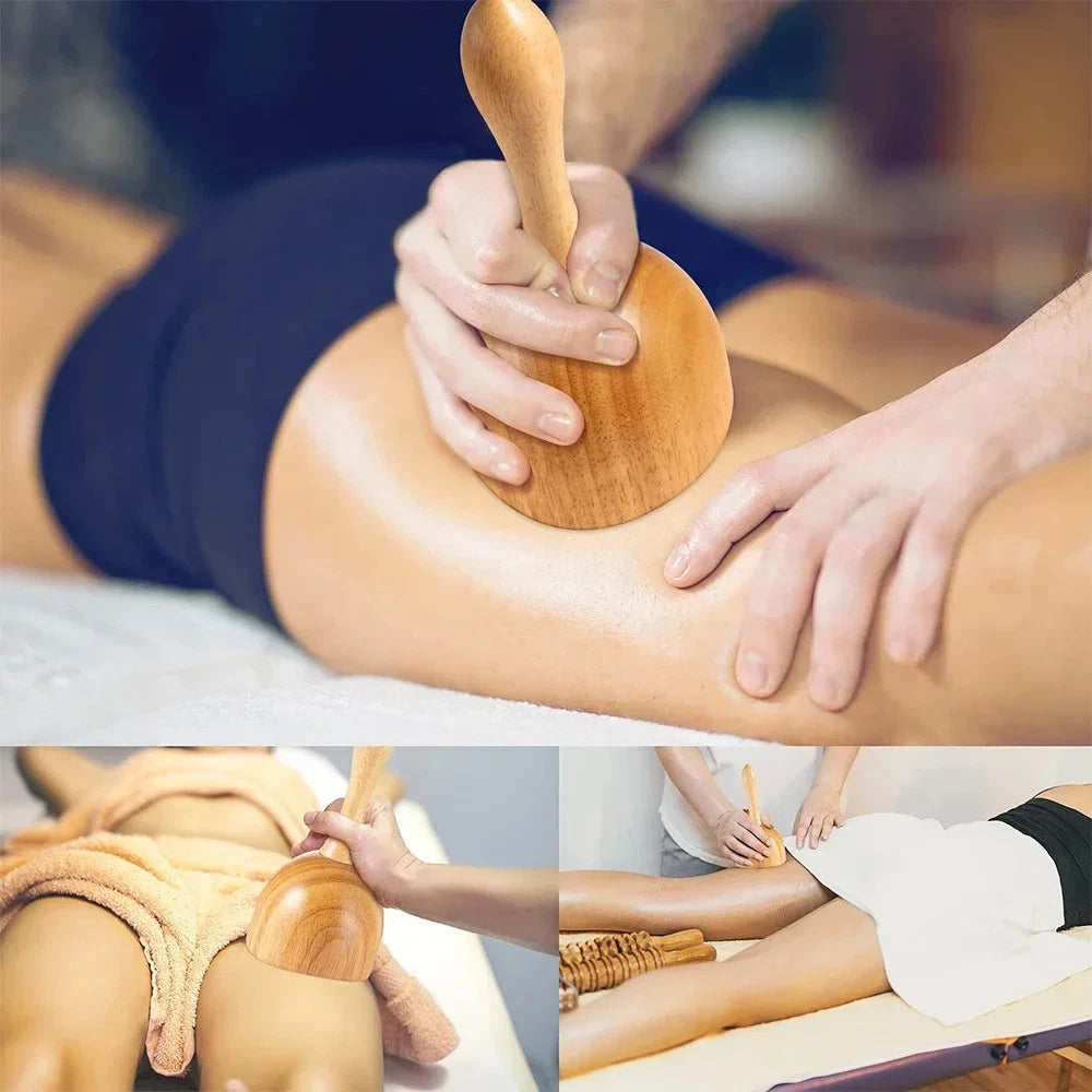 Wooden Massage Tools Anti Cellulite Body Shaping  for Beauty Sore Muscle Relief