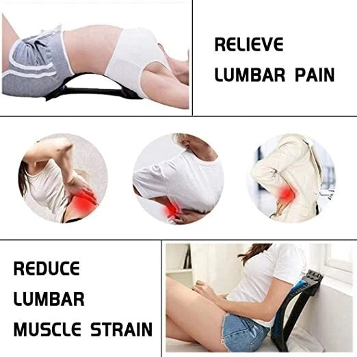Back Streching Device, Back Massager for Bed-Chair-Car Multi -Level