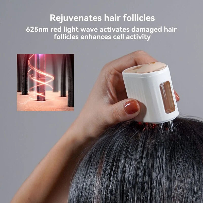 Electric Head Scalp Massager Hair Growth Serum Comb Waterproof Head Scratcher