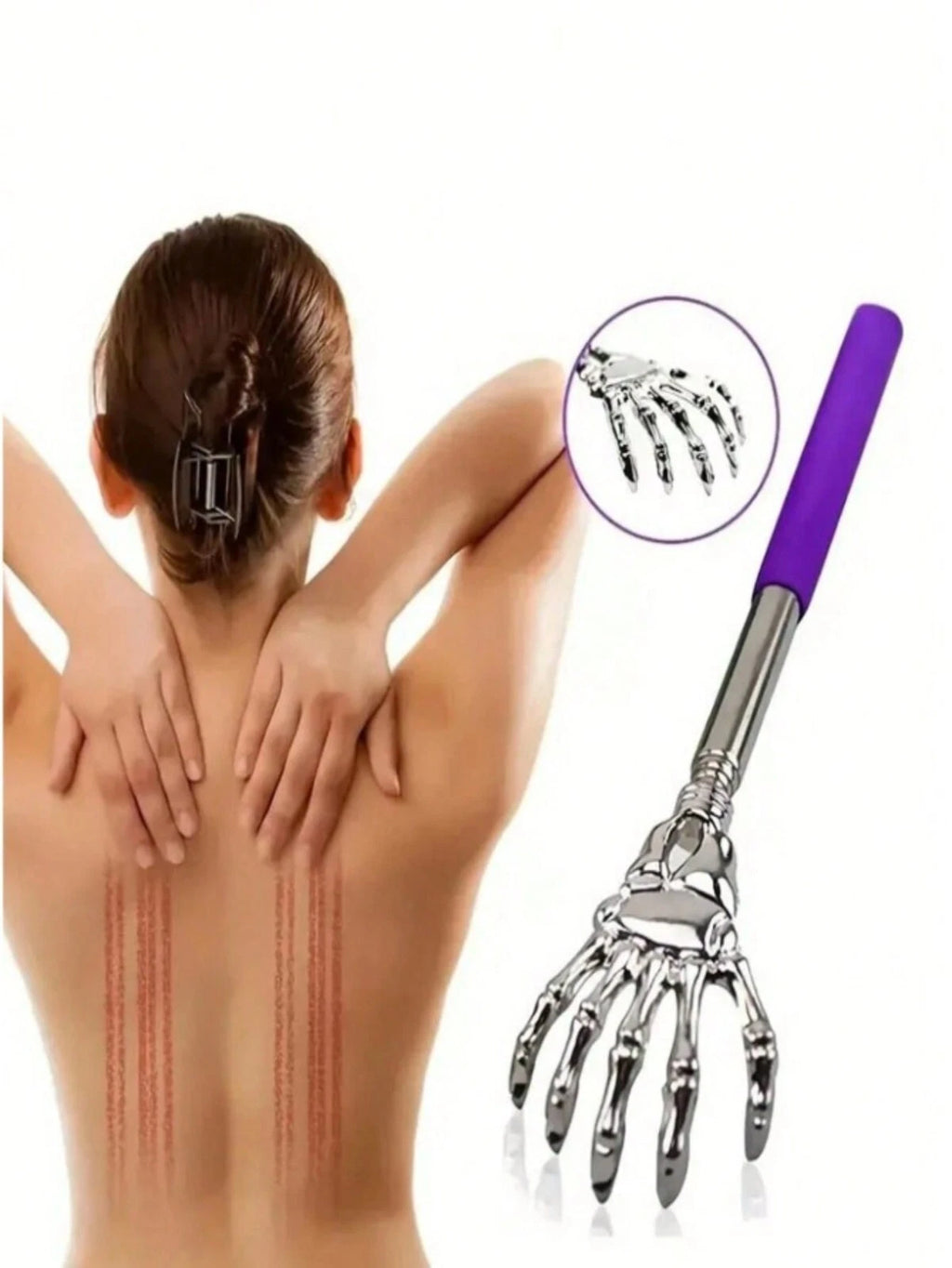 Extendable Back Scratcher Metal Claw Telescoping Backscratcher Massager Extend