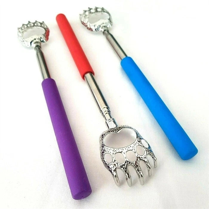 BEAR CLAW / RAKE BACK SCRATCHER Metal Extending Massager Telescopic Portable UK
