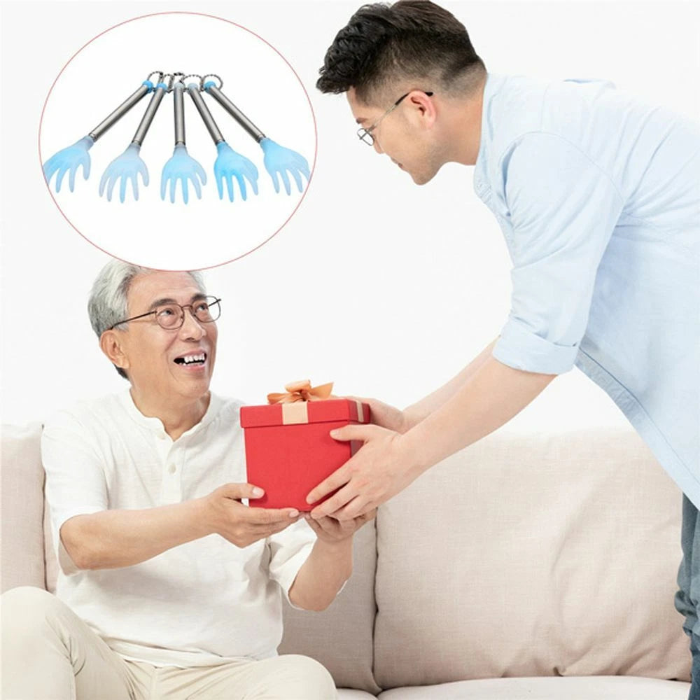 Backscratcher Finger-Like Extendable Massage Stick Telescoping Back Scratcher