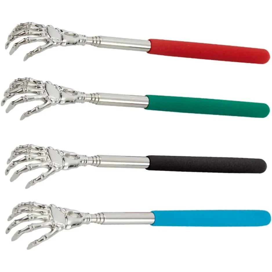 Telescopic Stainless Steel Back Scratcher Extendable Itch Relief Massager