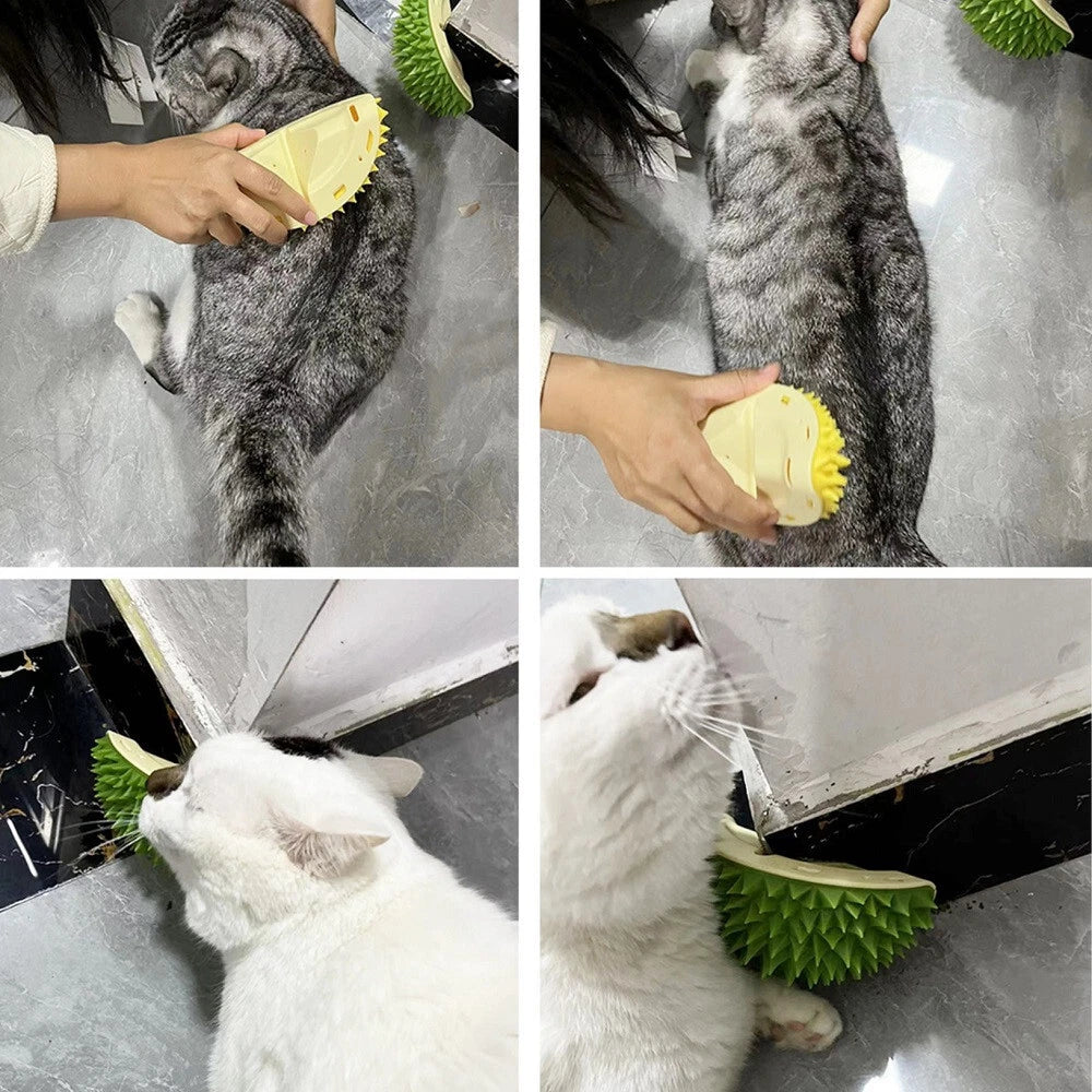 Cat Scratcher Massager for Cats Scratching Pets Brush Remove Hair Comb Grooming