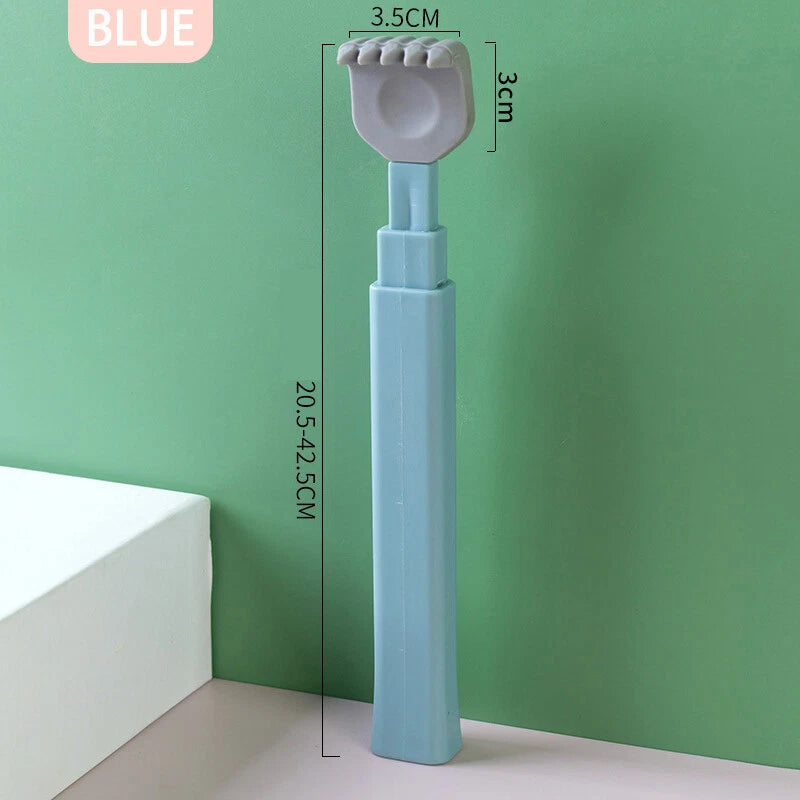 Soft Silicone Head Back Scratcher Telescopic Back Itching Relief Massager