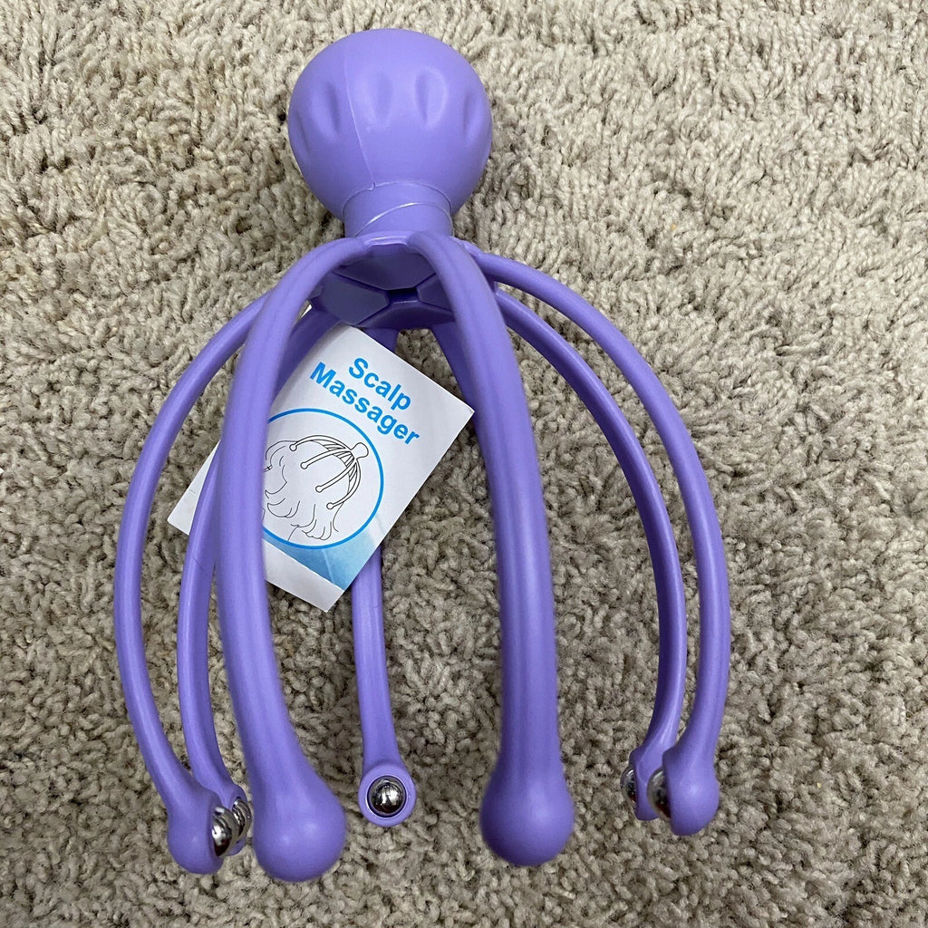 Head Massager Scalp Scratcher Steel Ball Easy Grip Large Size Relaxer