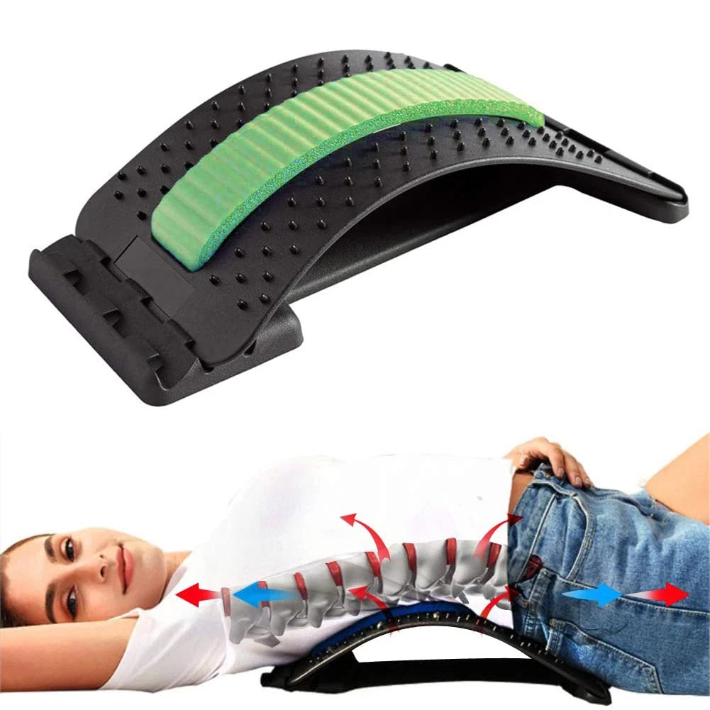 Lower Back Cracker Lumbar Pain Massager Lower Pain Relief Back Stretcher