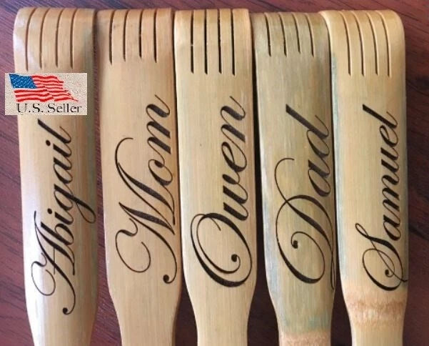 Personalized(Engraved)~19” Golden color Wooden Back Scratcher ,Gift for everyone