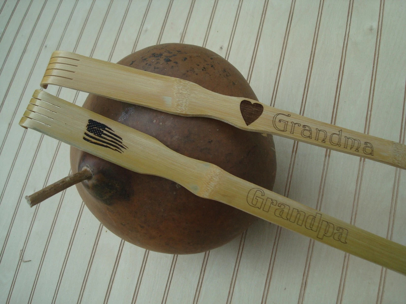 Personalized  Bamboo Back Scratcher 20" , Gift for dad, Best Man, Custom Gift