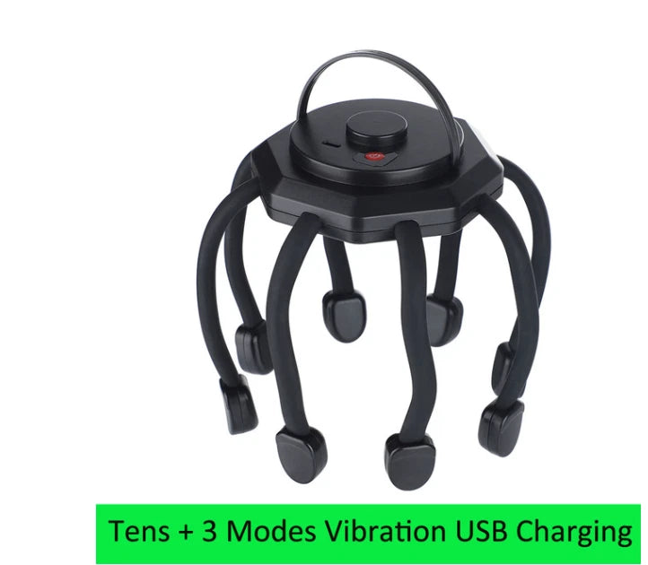 Electric Octopus Claw Scalp Massager Stress Relief Therapeutic Head Scratcher