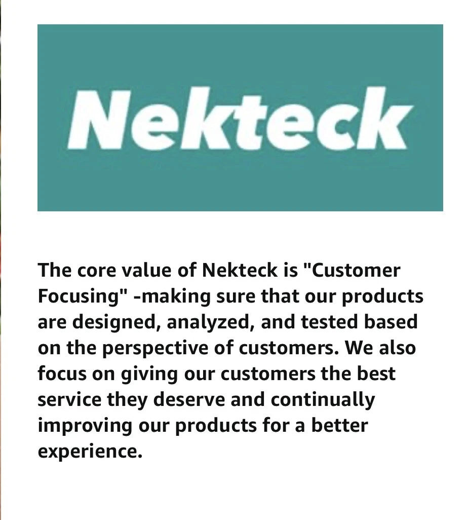 Nekteck Shiatsu Neck/Back Massager with Heat, Electric, Deep Tissue, 8 Nodes New
