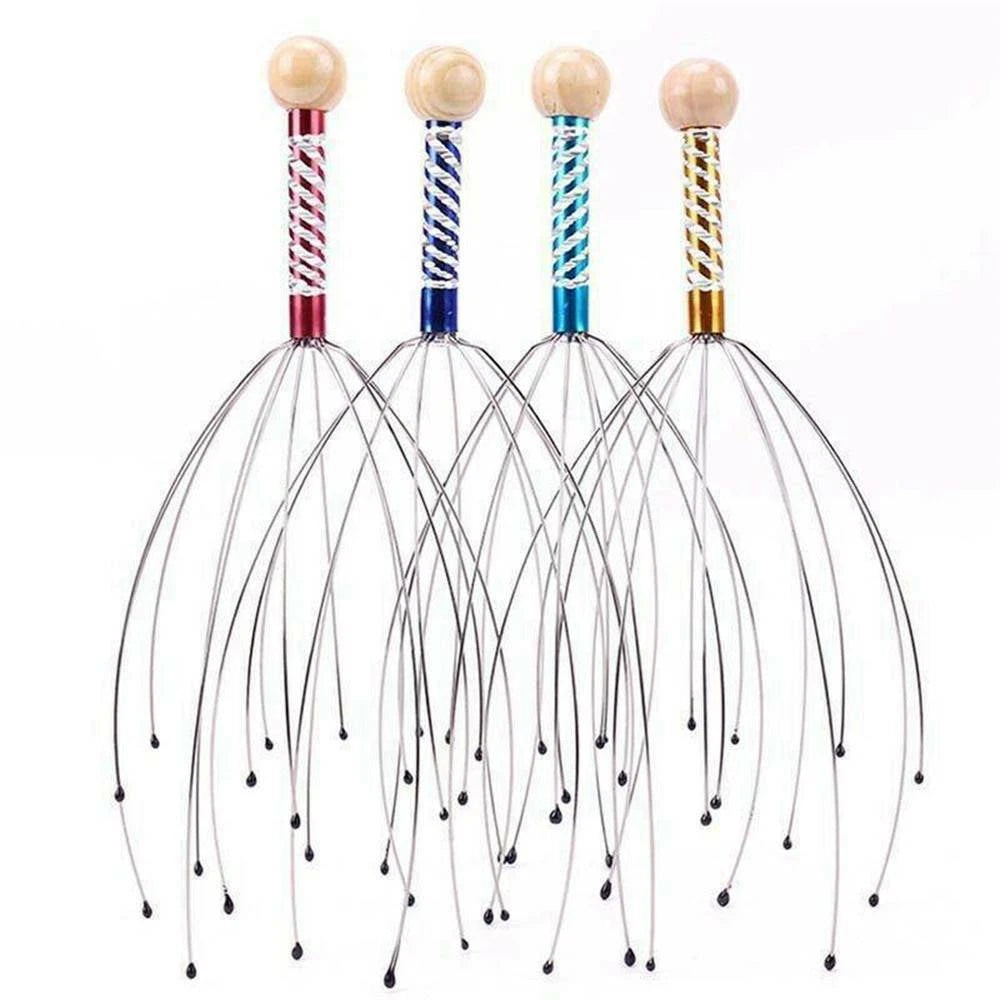 1-3pcs Head Curler Head Massager Wellness Massage Spider Head Massage Device-