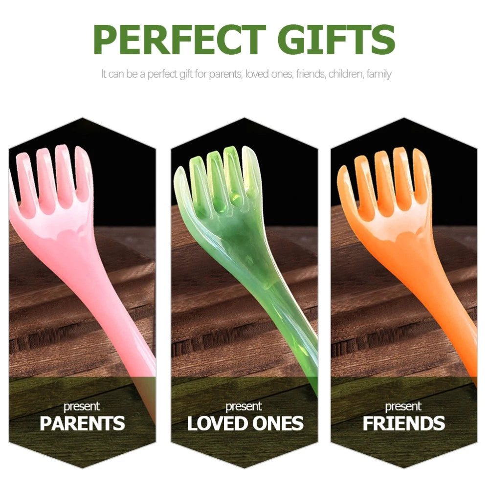 3 Pcs Meridian Comb Hair Massager Scalp Brush Kits Tool Scratcher