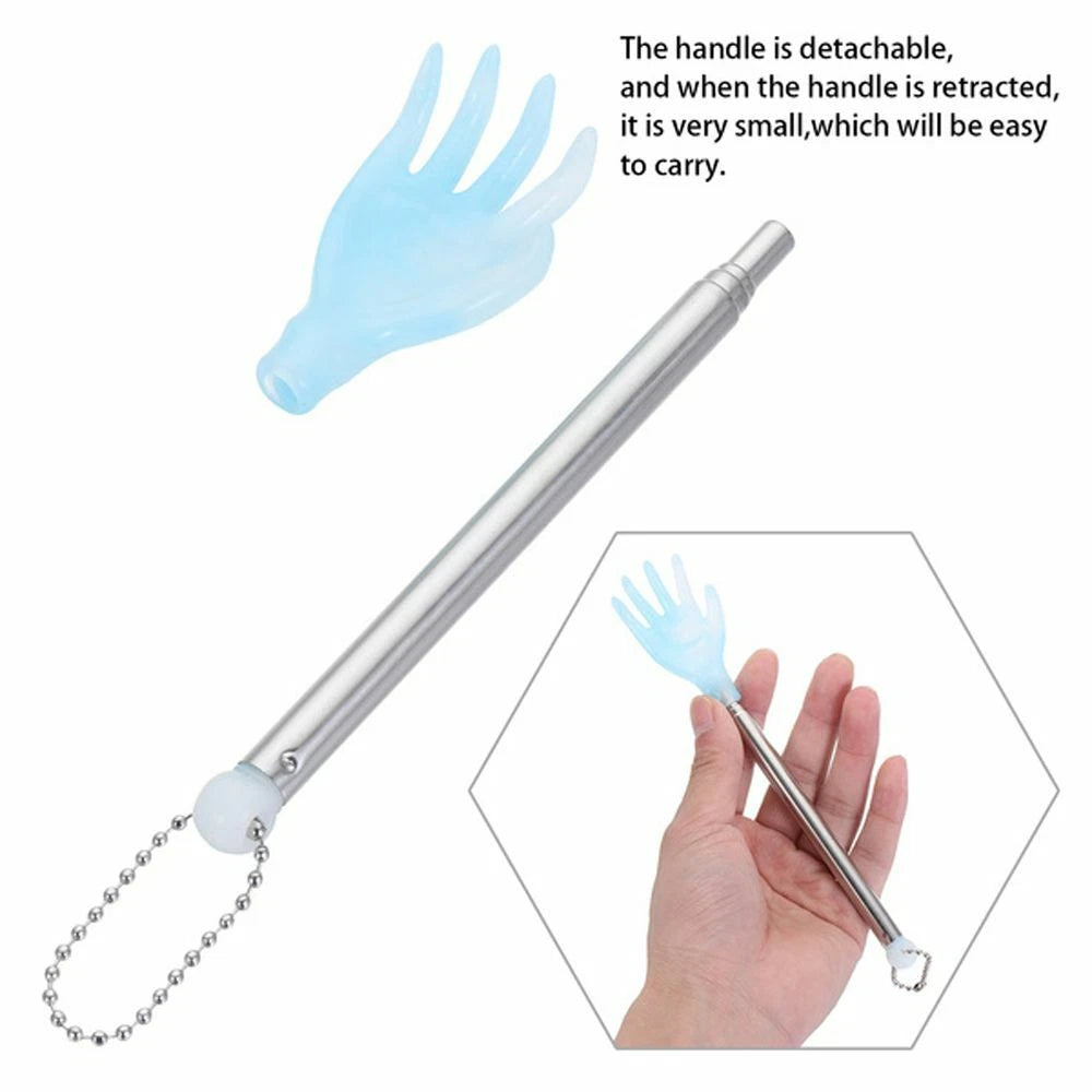 Backscratcher Finger-Like Extendable Massage Stick Telescoping Back Scratcher