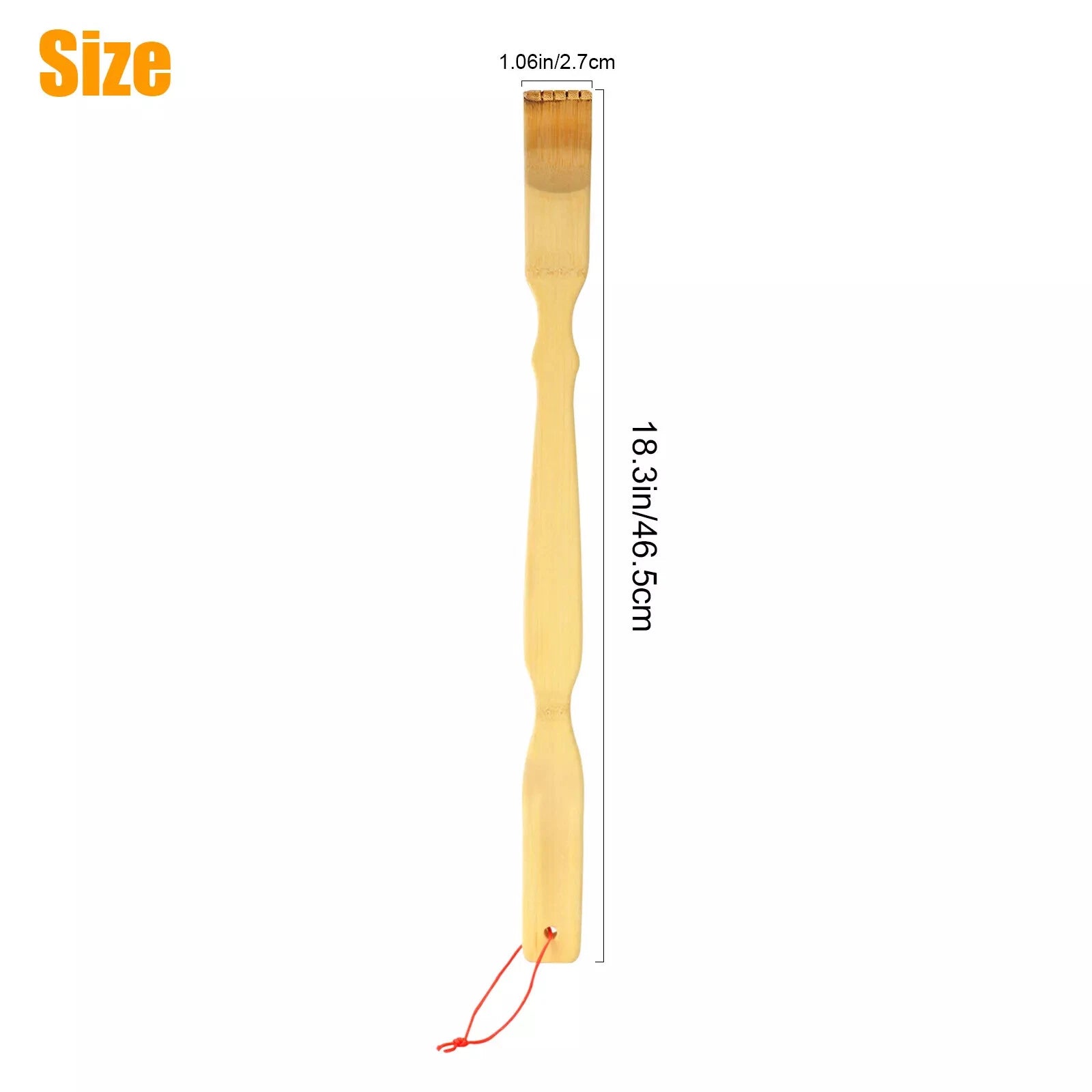 1/2PCS Bamboo Back Scratcher With Long Handle 18.3" Back Scratcher for Friends